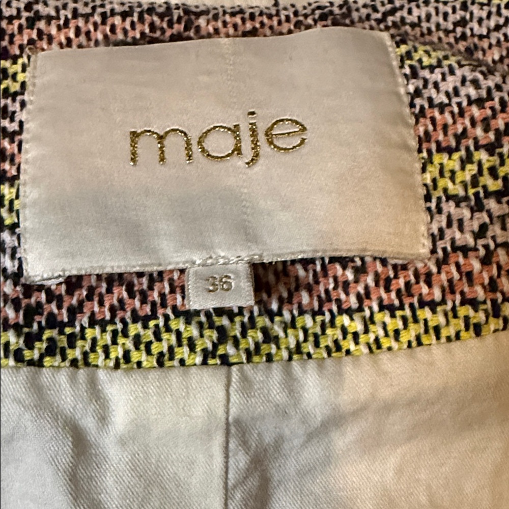 Maje Colorful Tweed Blazer - Picture 2 of 4